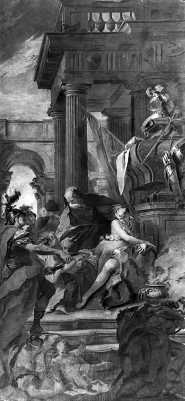  174-Giambattista Pittoni-Il sacrificio di Polissena - Palazzo Caldogno Tecchio, Vicenza 